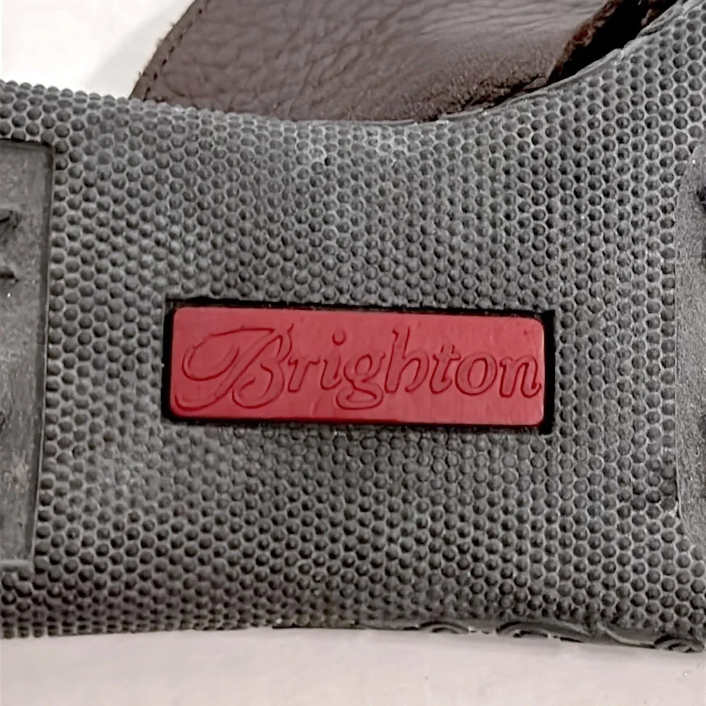 Brighton Vicky Genuine Leather Buckle Accent brown size 8